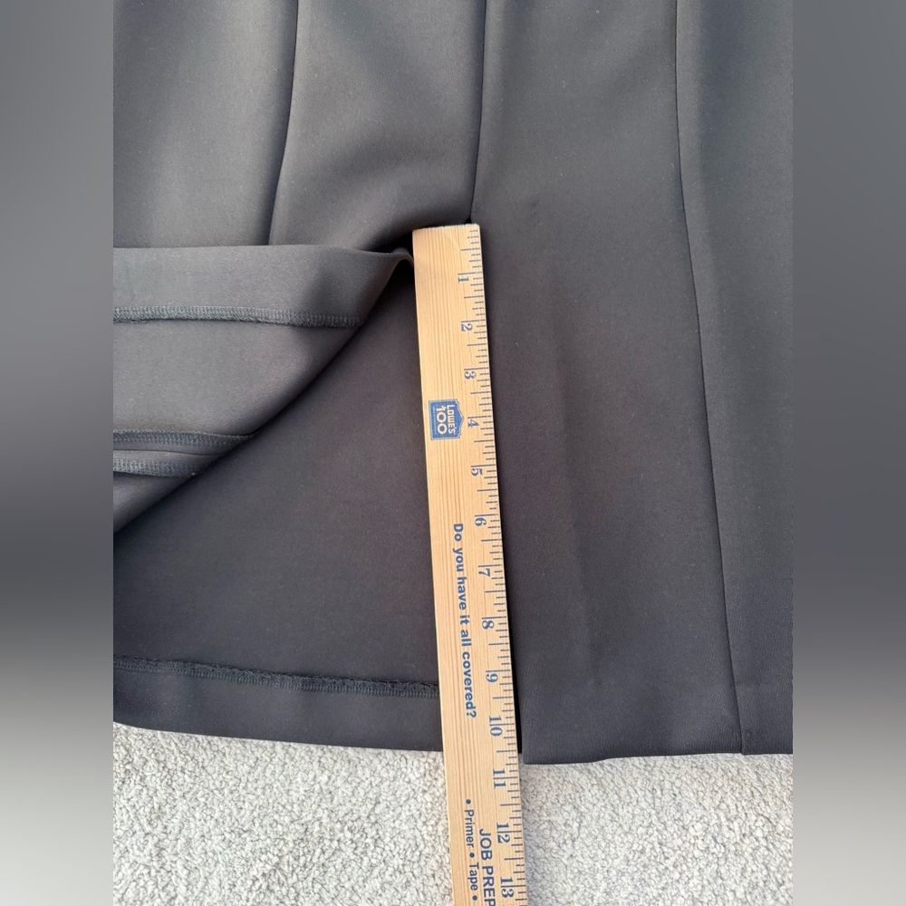 Donna Karan Black Folded Neck Off The Shoulder Long Sleeve Midi Dress Size 4 - Picture 10 of 11